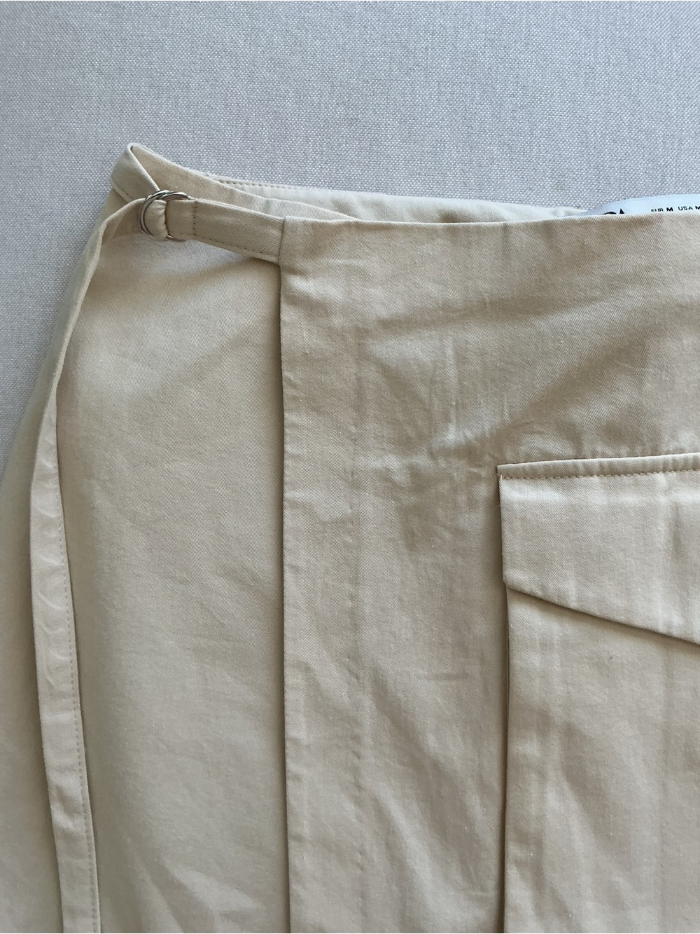 Zara Cream Utility Pocket Mini Skirt - Picture 4 of 8